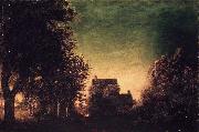 Ralph Albert Blakelock Edge of the Forest oil on canvas